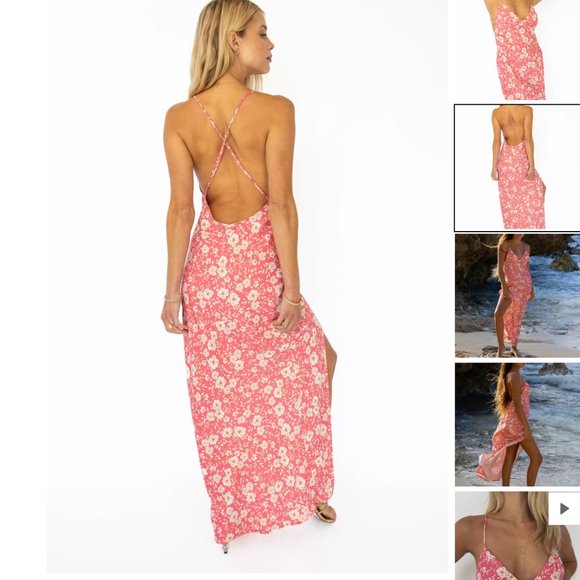 RESA CAMILLE SLIP DRESS IN GUAVA - NWT - Picture 4 of 6